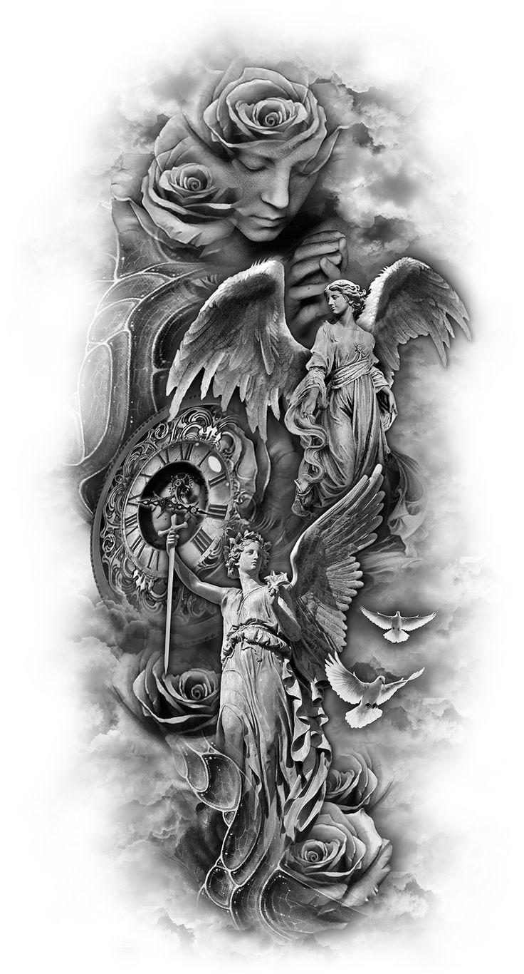 angel tattoos for men 0024