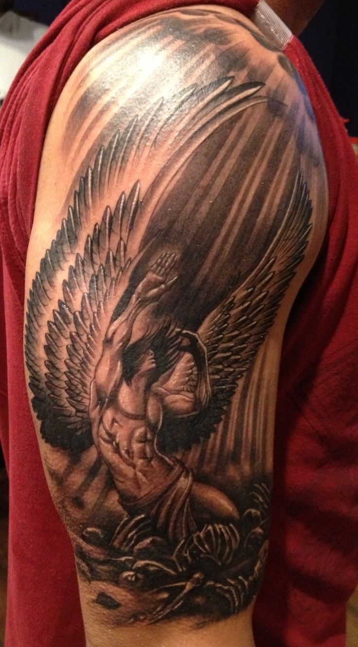 angel tattoos for men 0039