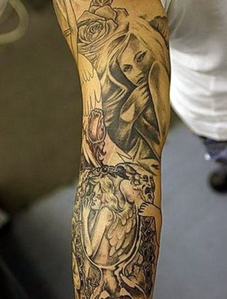 angel tattoos for men 0082