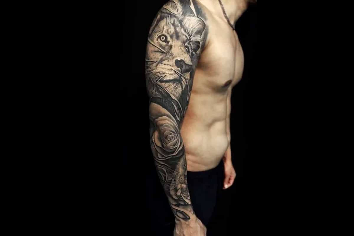 animal sleeve tattoos for men 0010