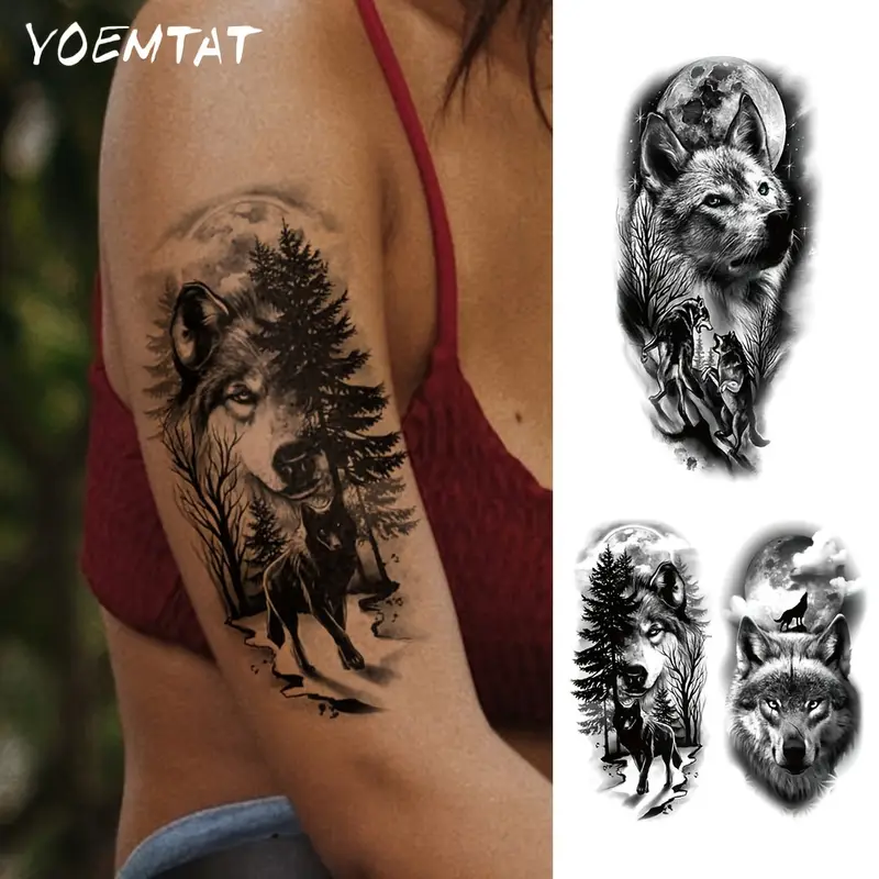 animal sleeve tattoos for men 0019