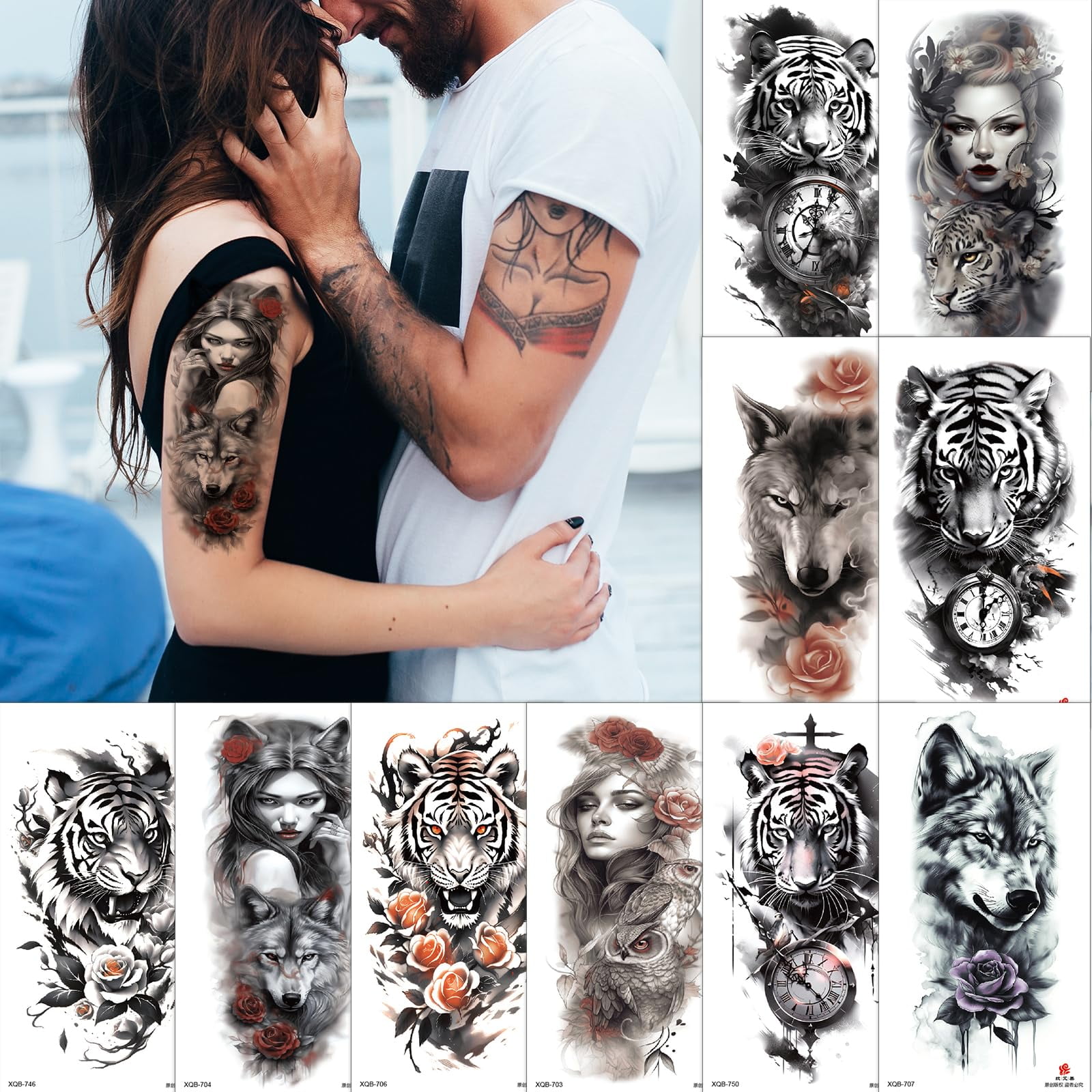 animal sleeve tattoos for men 0023