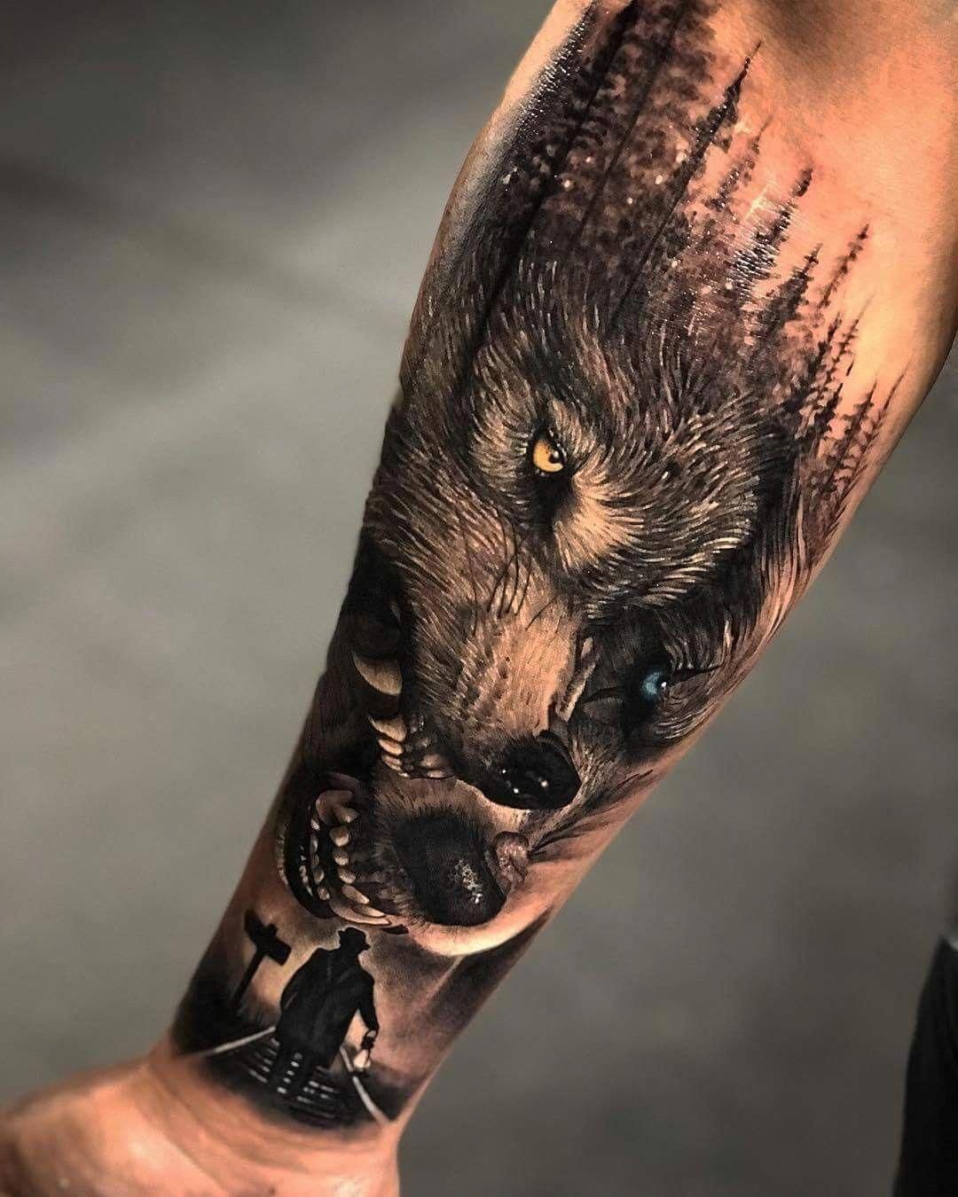 animal sleeve tattoos for men 0024