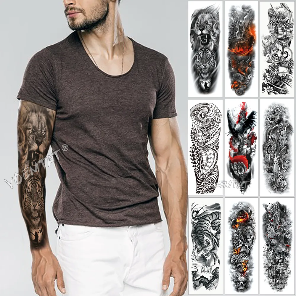 animal sleeve tattoos for men 0037