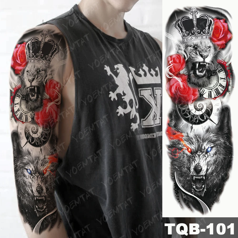 animal sleeve tattoos for men 0044