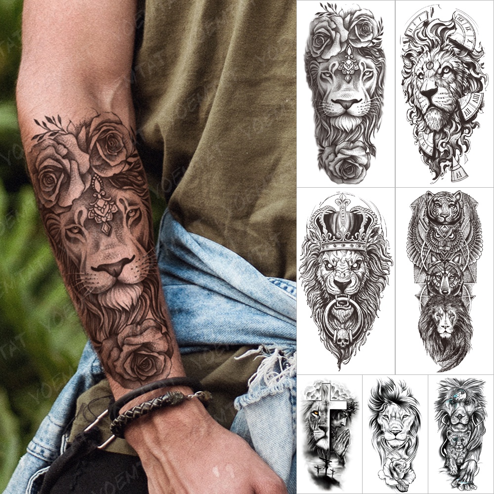 animal sleeve tattoos for men 0048