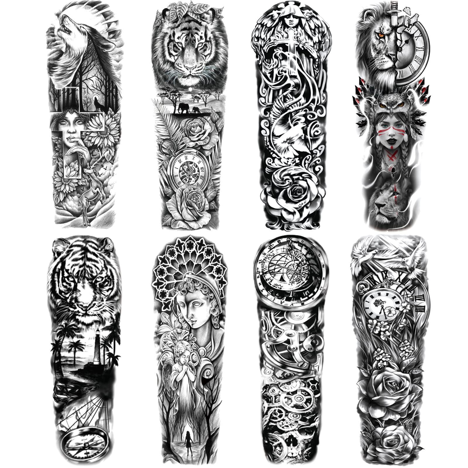 animal sleeve tattoos for men 0055