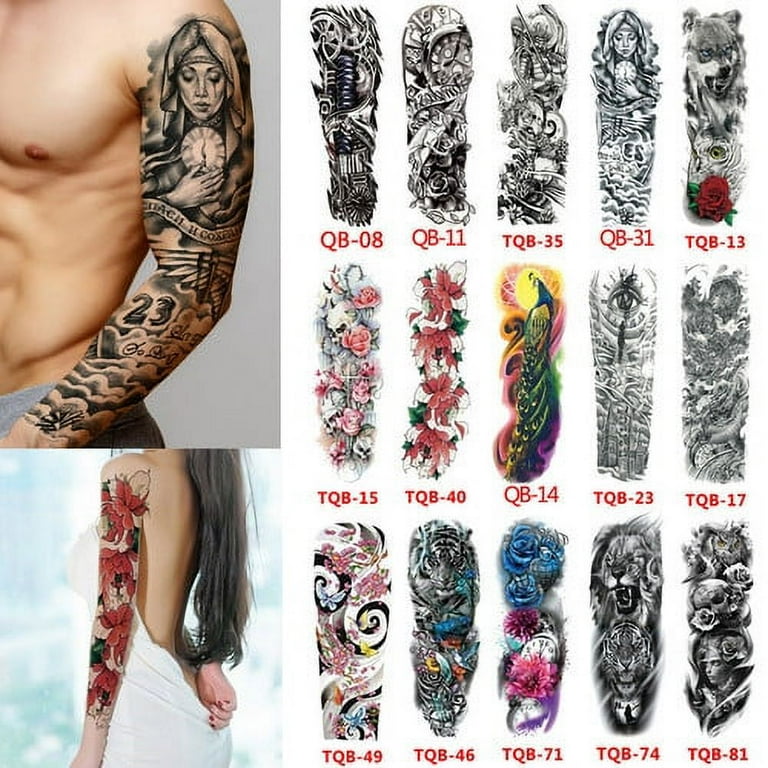 animal sleeve tattoos for men 0059