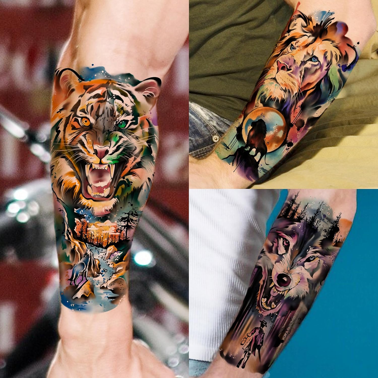 animal sleeve tattoos for men 0062