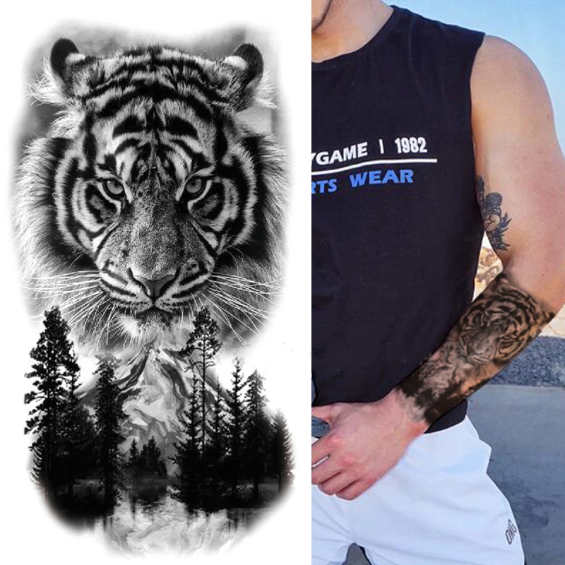 animal sleeve tattoos for men 0067