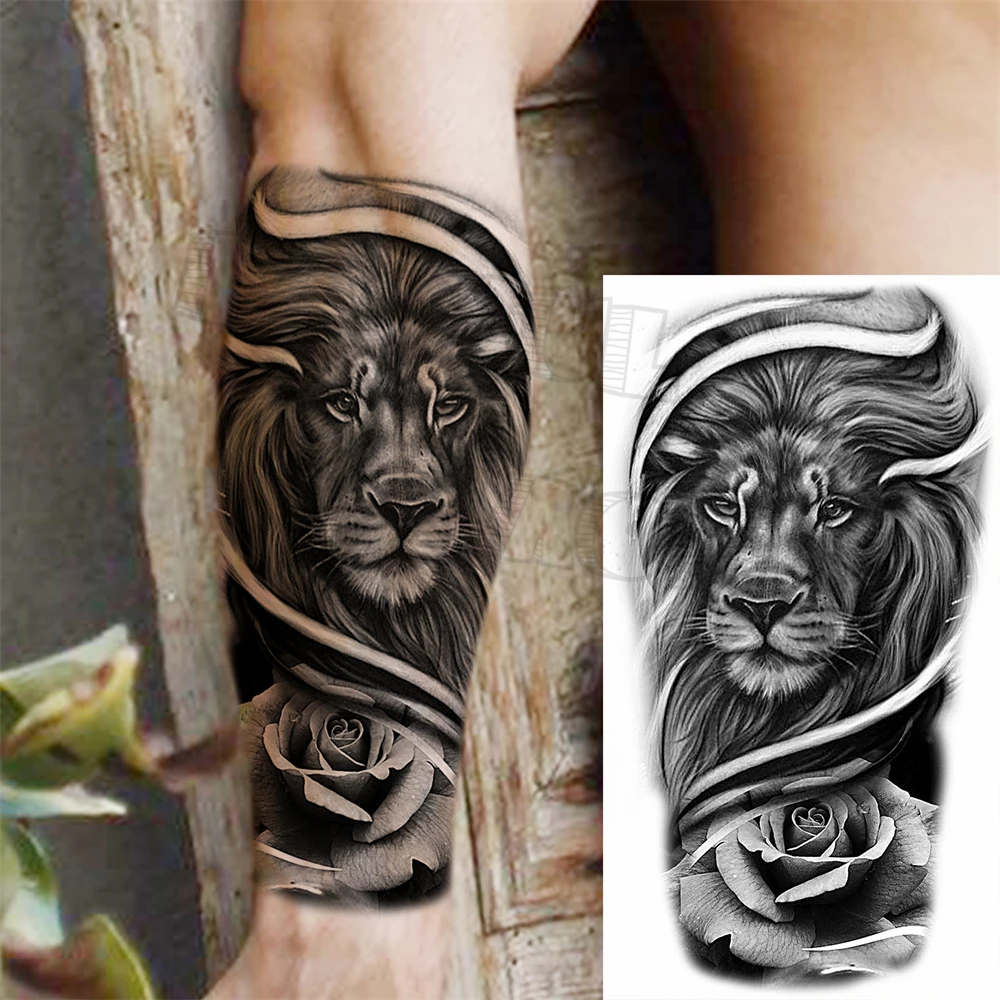 animal sleeve tattoos for men 0068