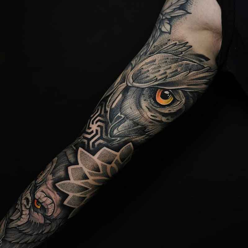 animal sleeve tattoos for men 0072