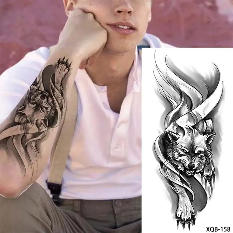 animal sleeve tattoos for men 0076