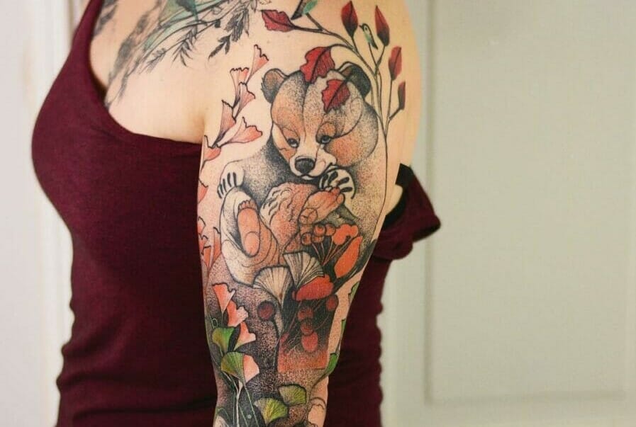 animal sleeve tattoos for men 0081