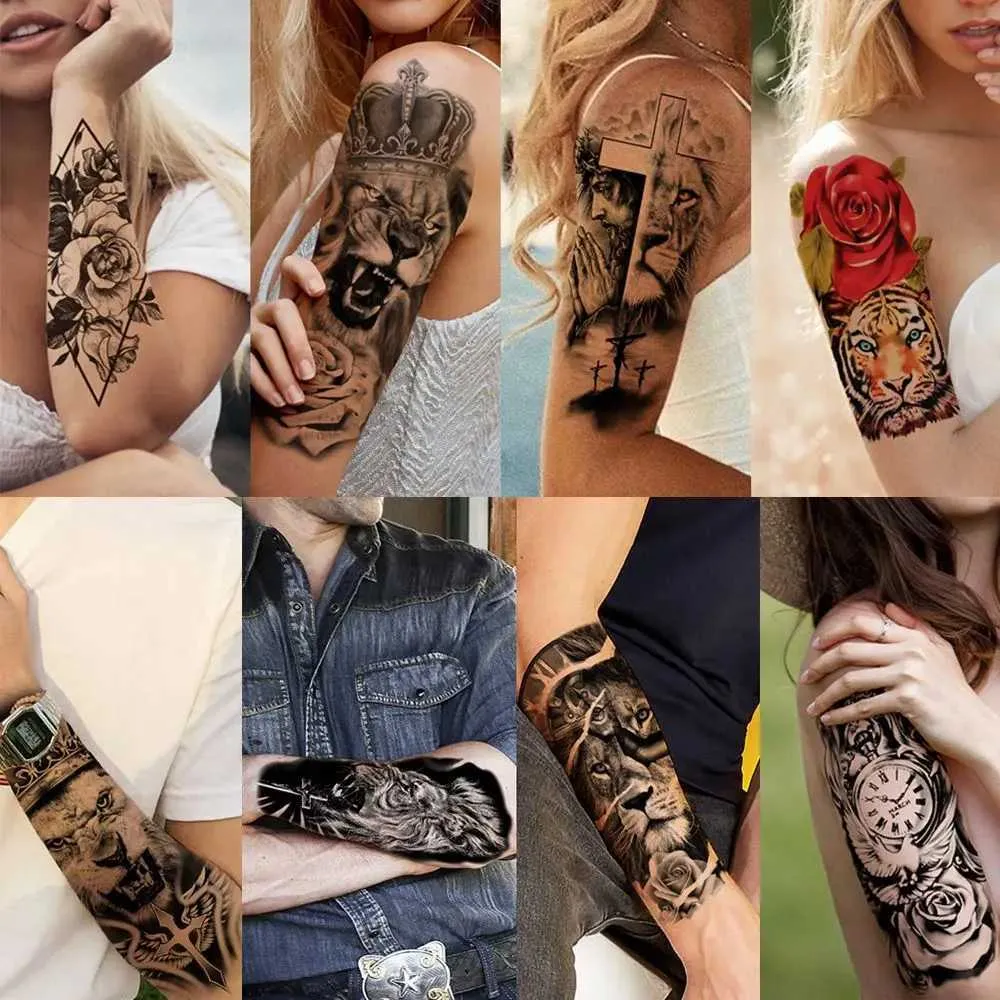 animal sleeve tattoos for men 0084