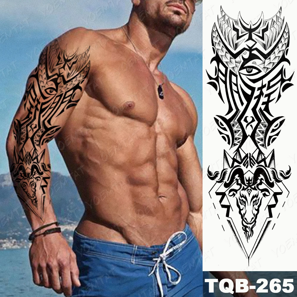 animal sleeve tattoos for men 0085