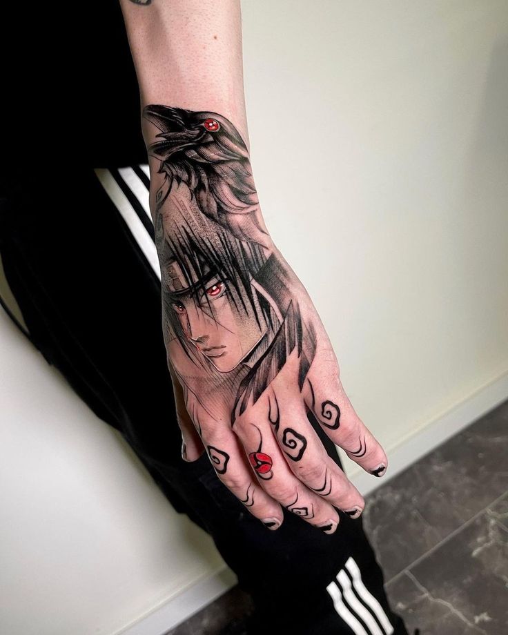 anime hand tattoos for men symbolism