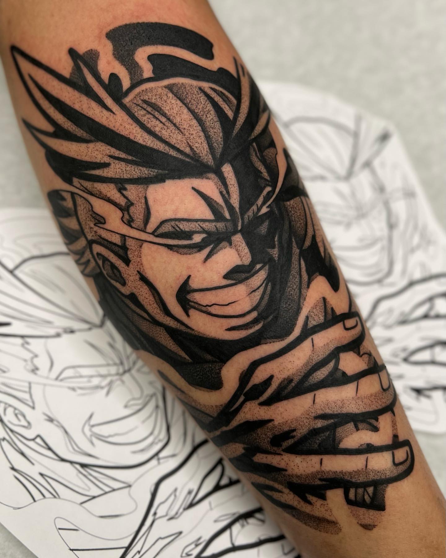 anime hand tattoos for men 0035