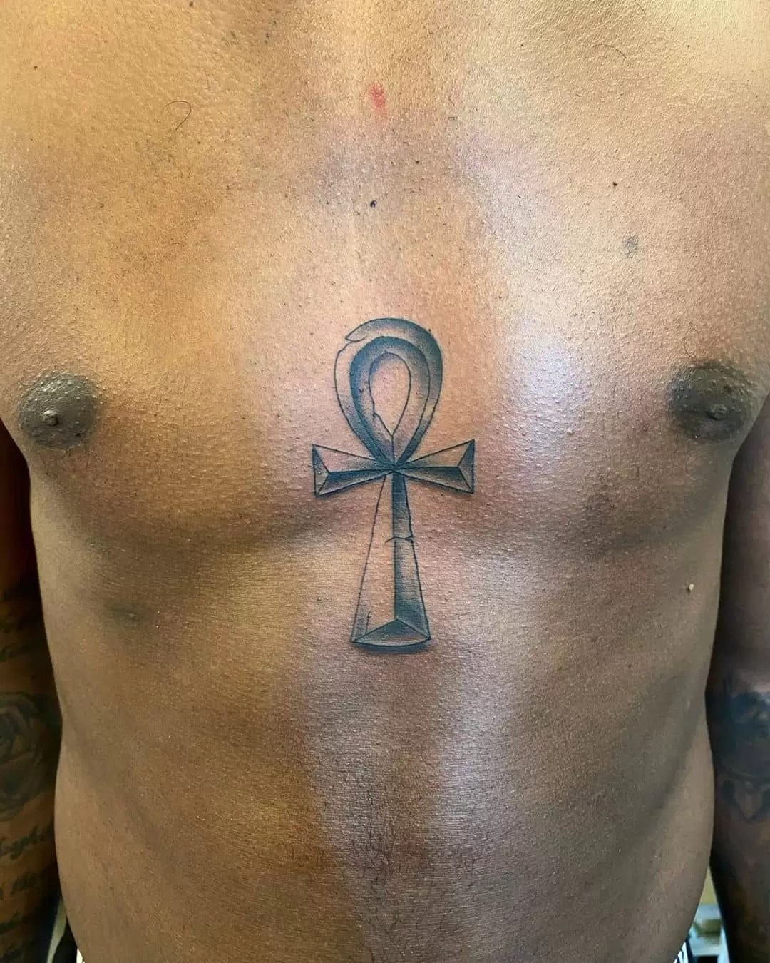 ankh tattoos for men placement ideas