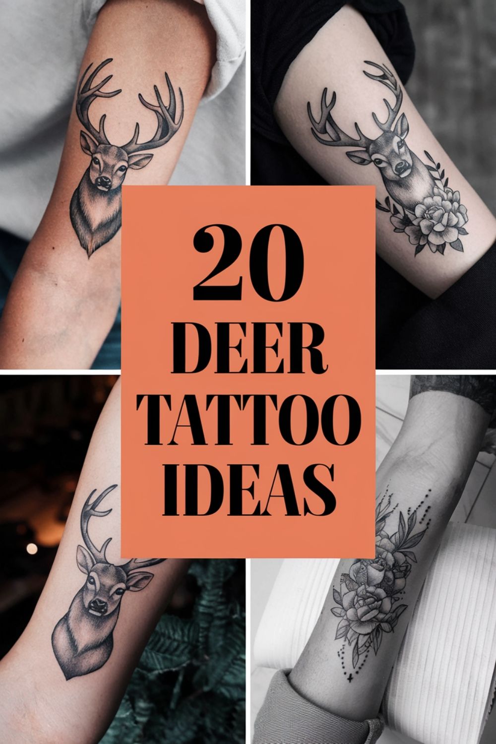 antler tattoos for men 0012