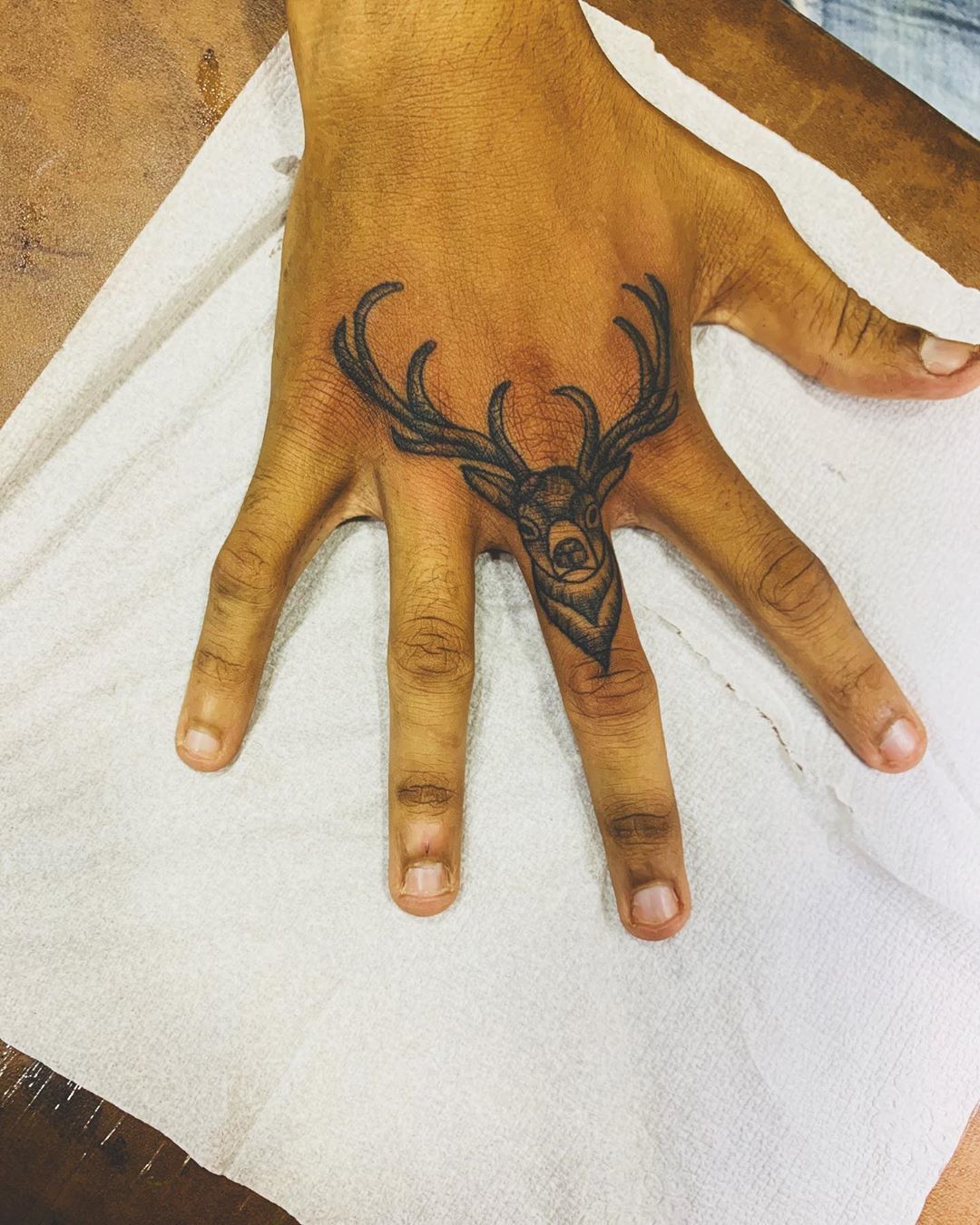 antler tattoos for men 0026