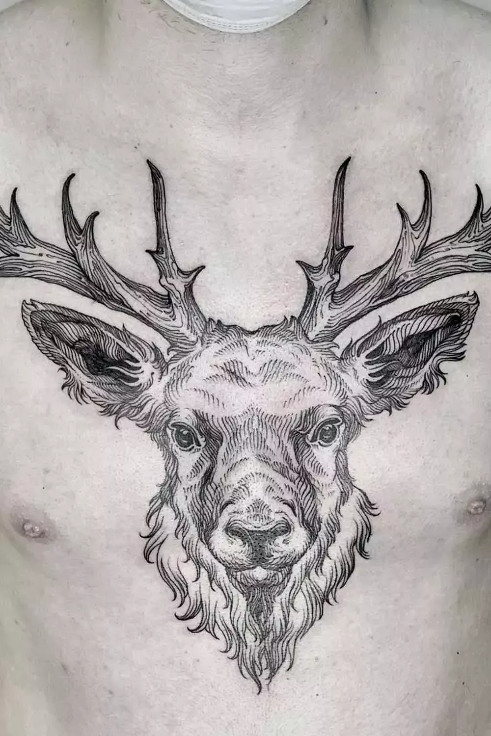 antler tattoos for men 0028