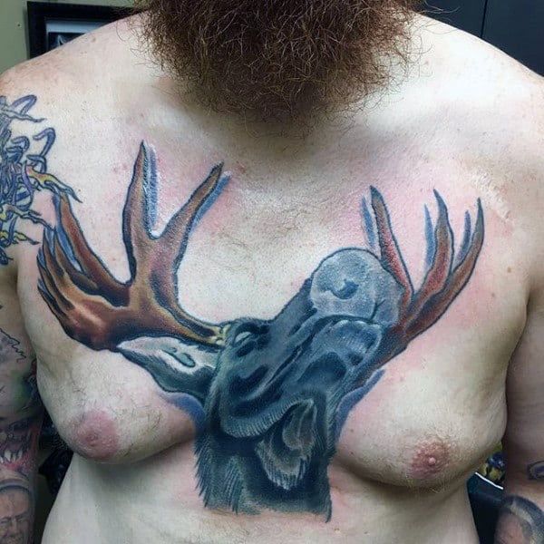 antler tattoos for men 0037