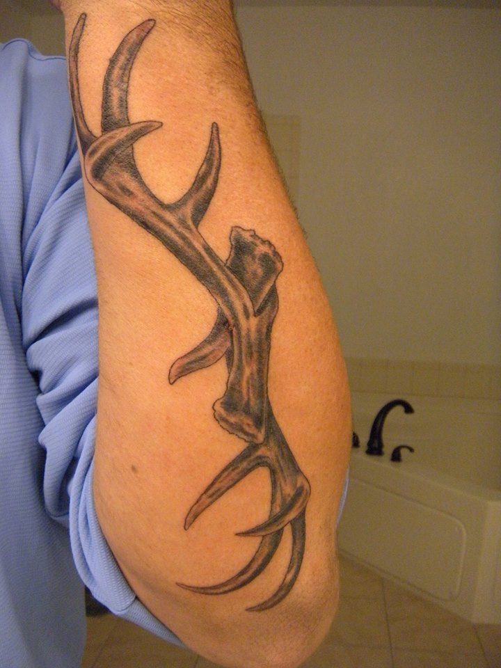 antler tattoos for men 0039