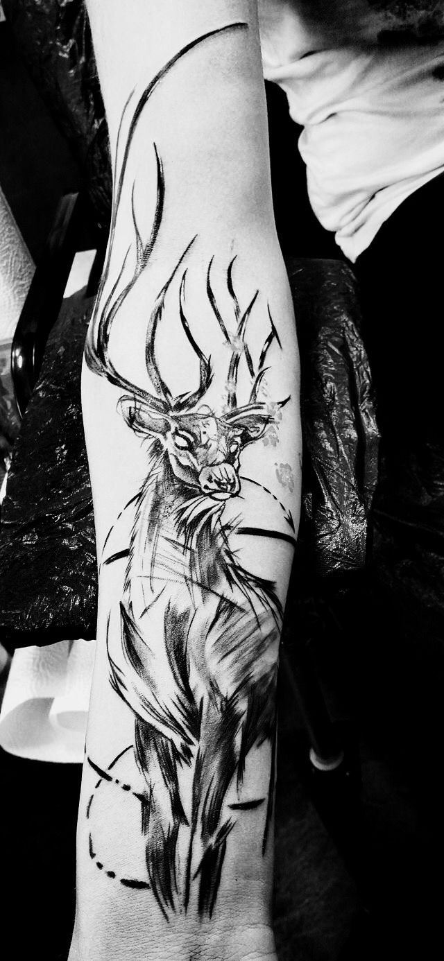 antler tattoos for men 0045