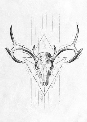 antler tattoos for men 0050