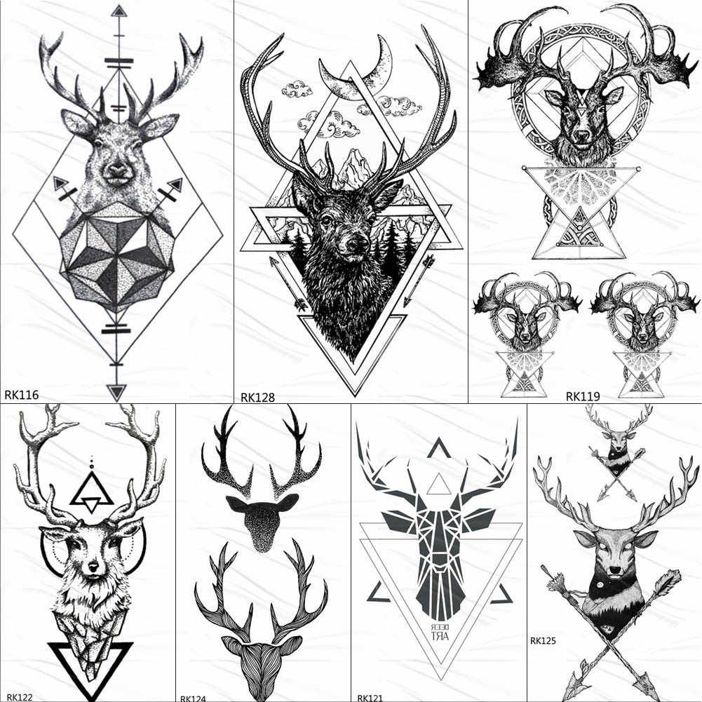 antler tattoos for men 0066