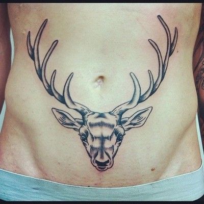 antler tattoos for men 0071