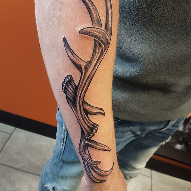 antler tattoos for men 0075