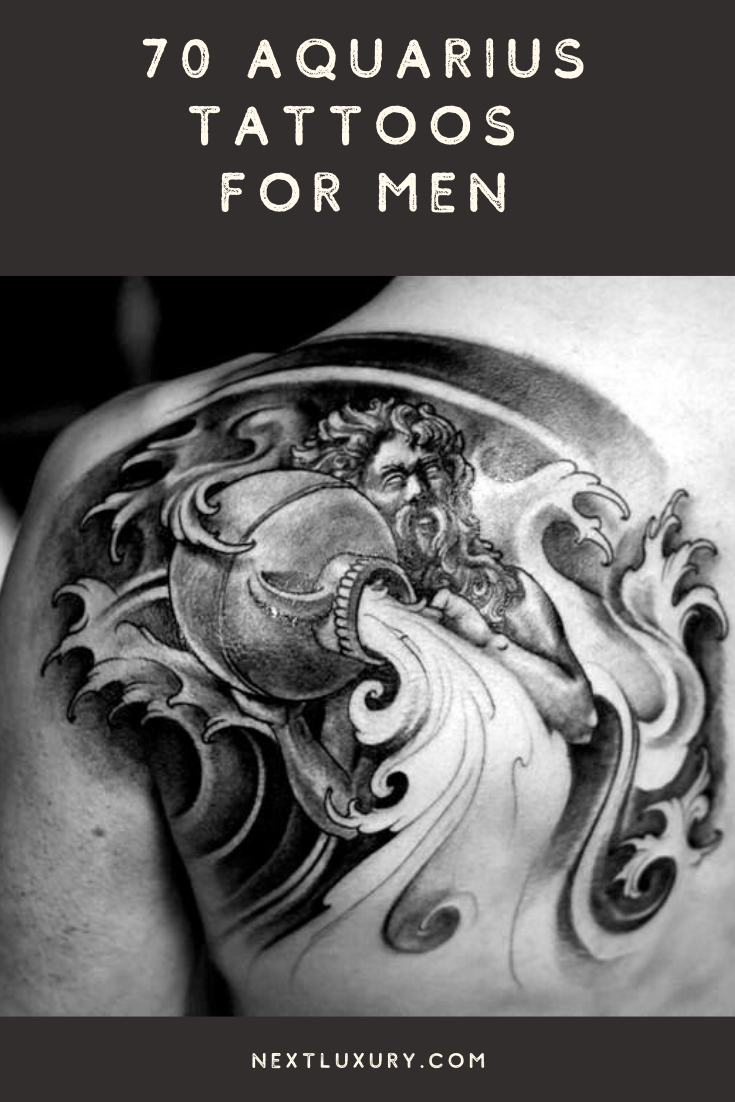 Aquarius tattoos for men 0012