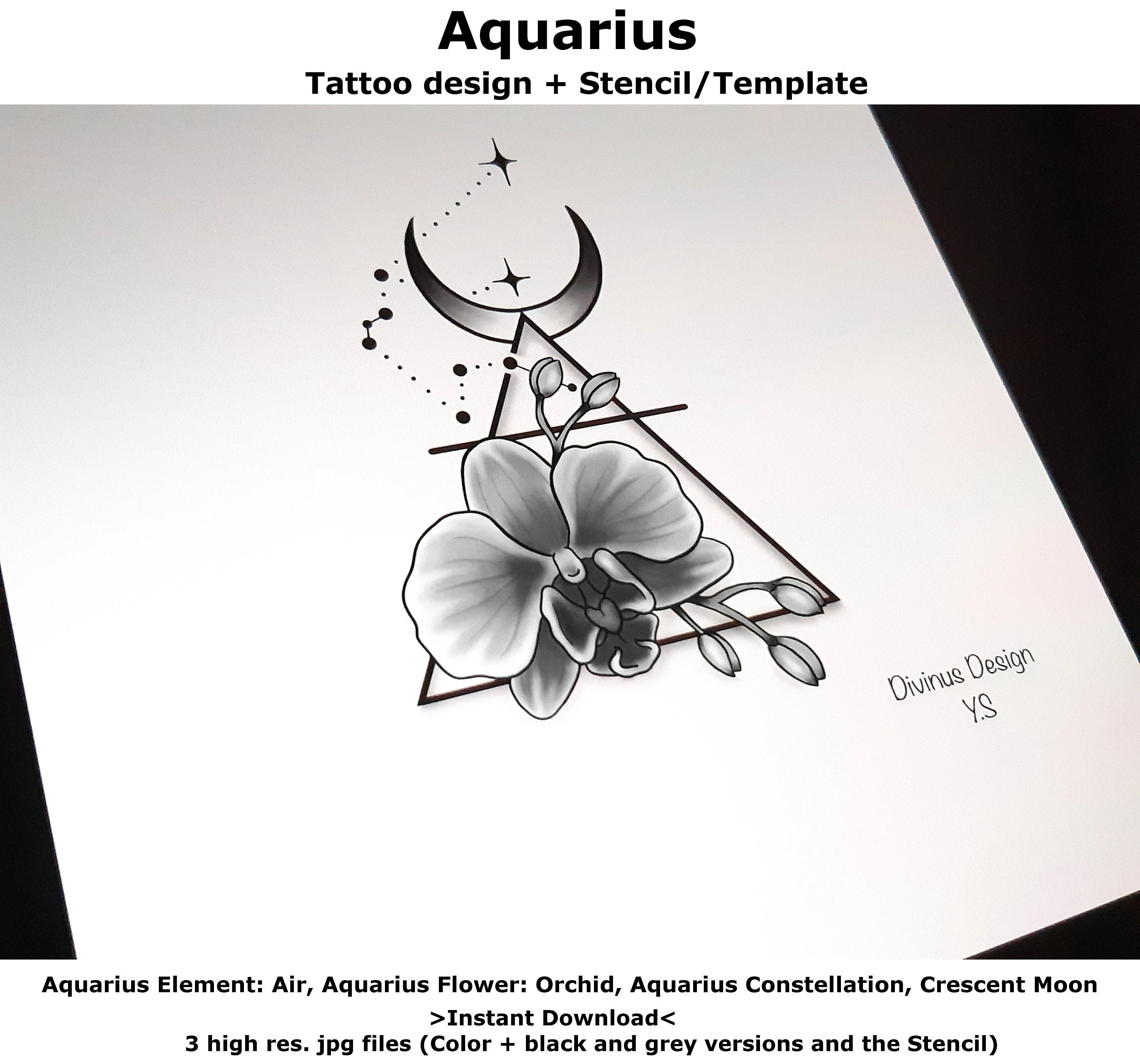 Aquarius tattoos for men 0038