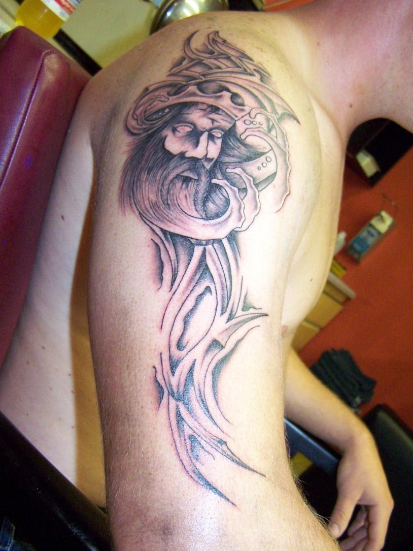 Aquarius tattoos for men 0088