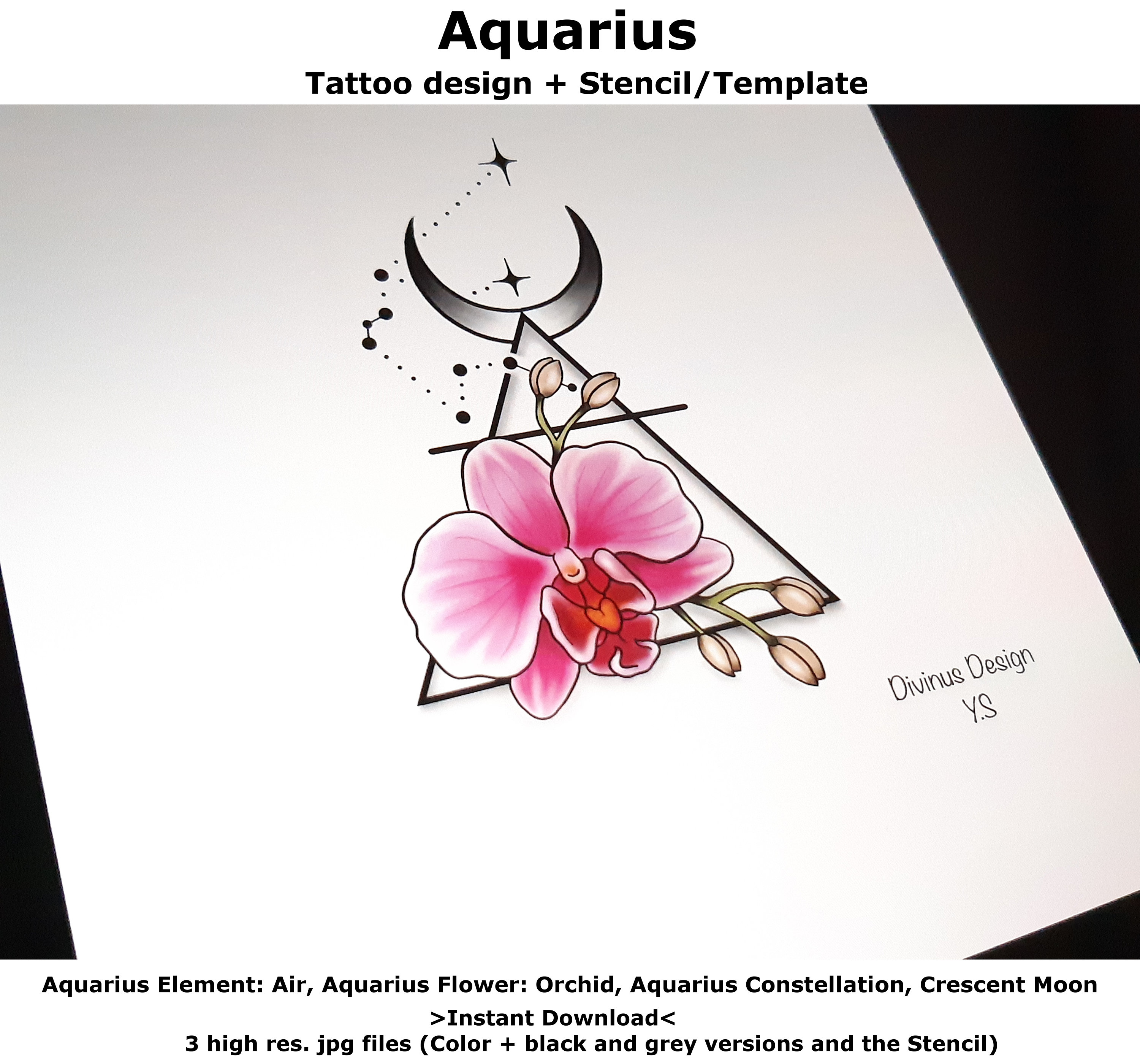 Aquarius tattoos for men 0089