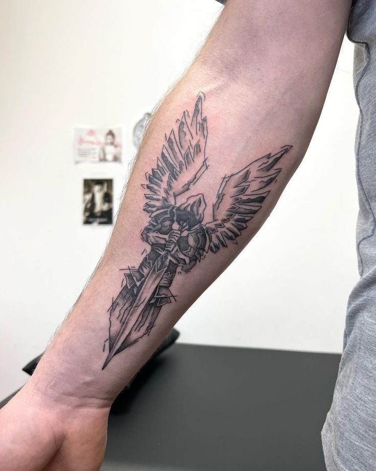 archangel tattoo designs for men ideas