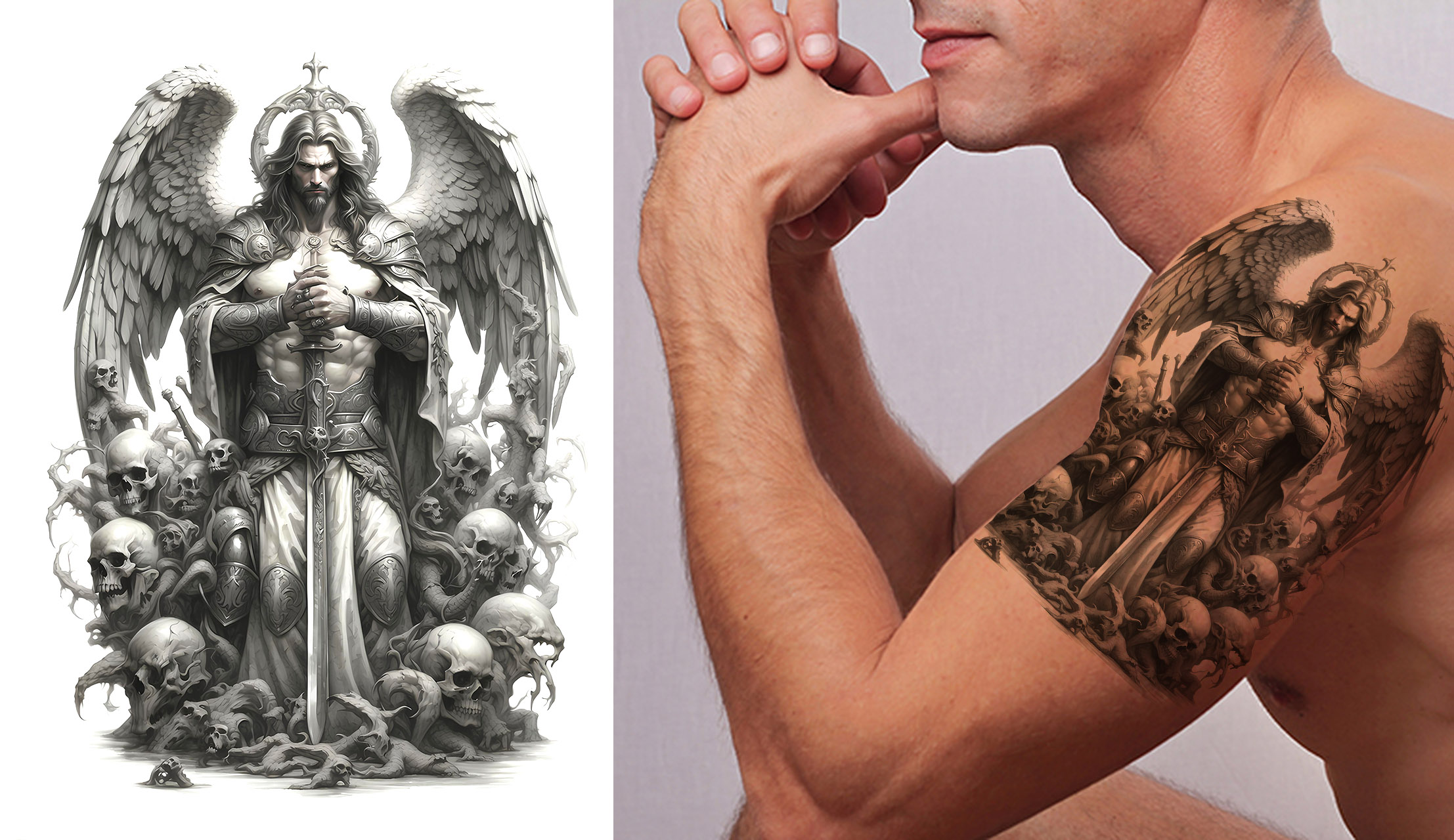 archangel tattoo designs for men 0021