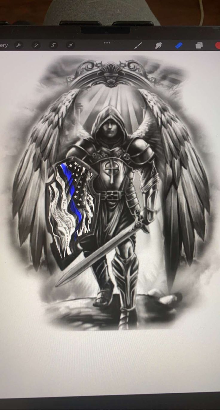 archangel tattoo designs for men 0058