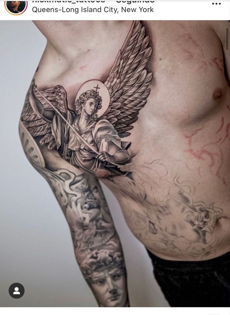 archangel tattoo designs for men 0090