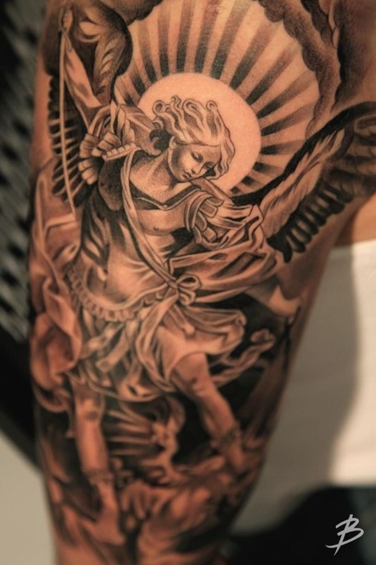 archangel tattoo symbolism for men's identity