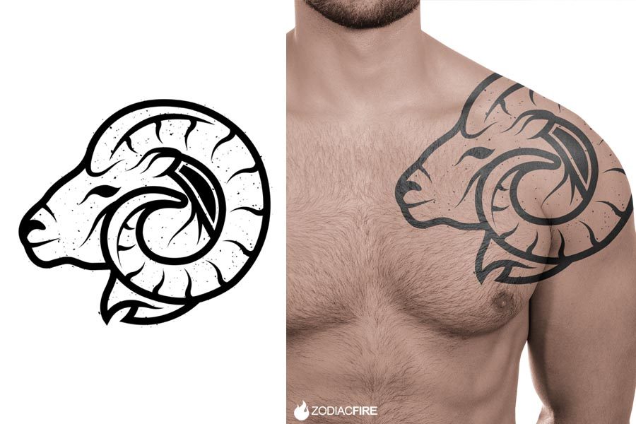 Aries tattoos for men 0035