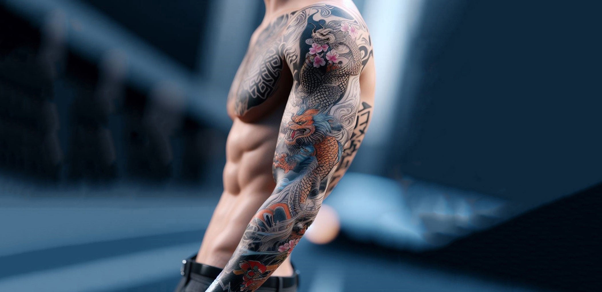 armor sleeve tattoos for men symbolism