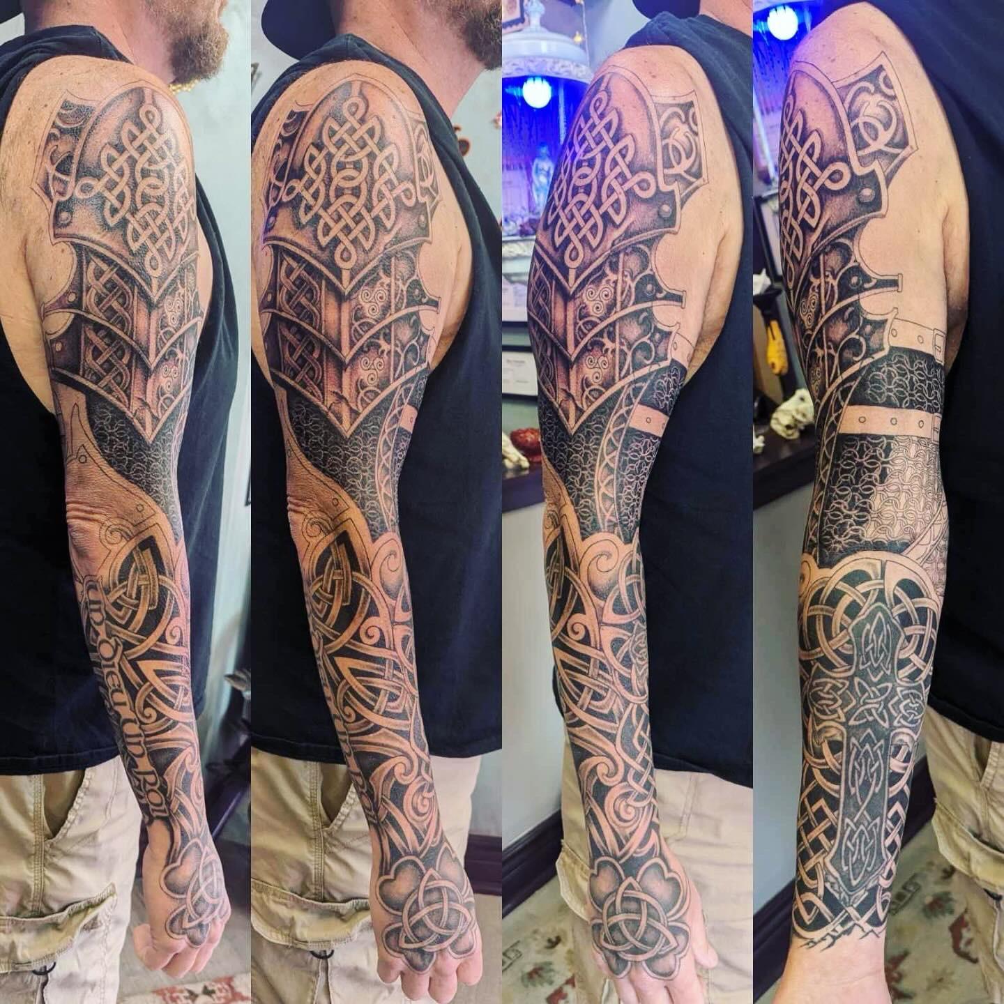 armor sleeve tattoos for men 0010