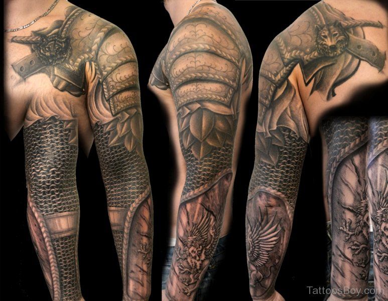 armor sleeve tattoos for men 0020