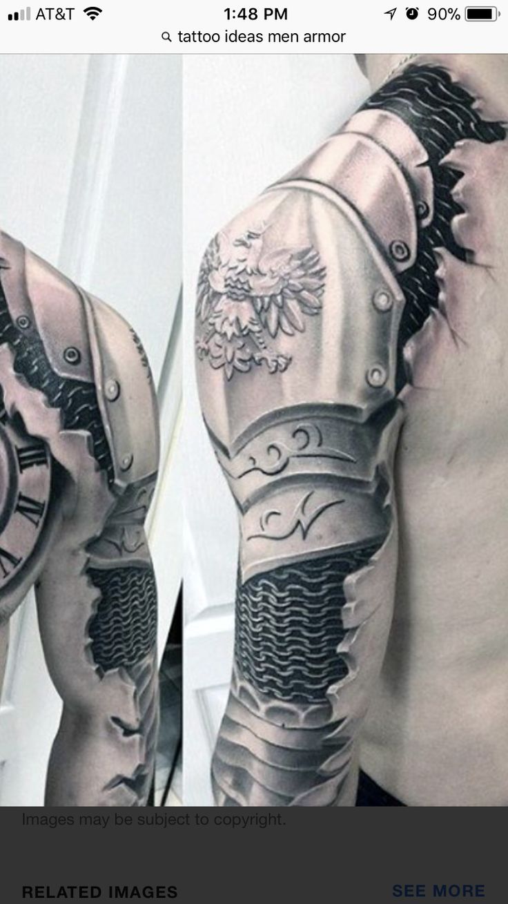 armor sleeve tattoos for men 0030