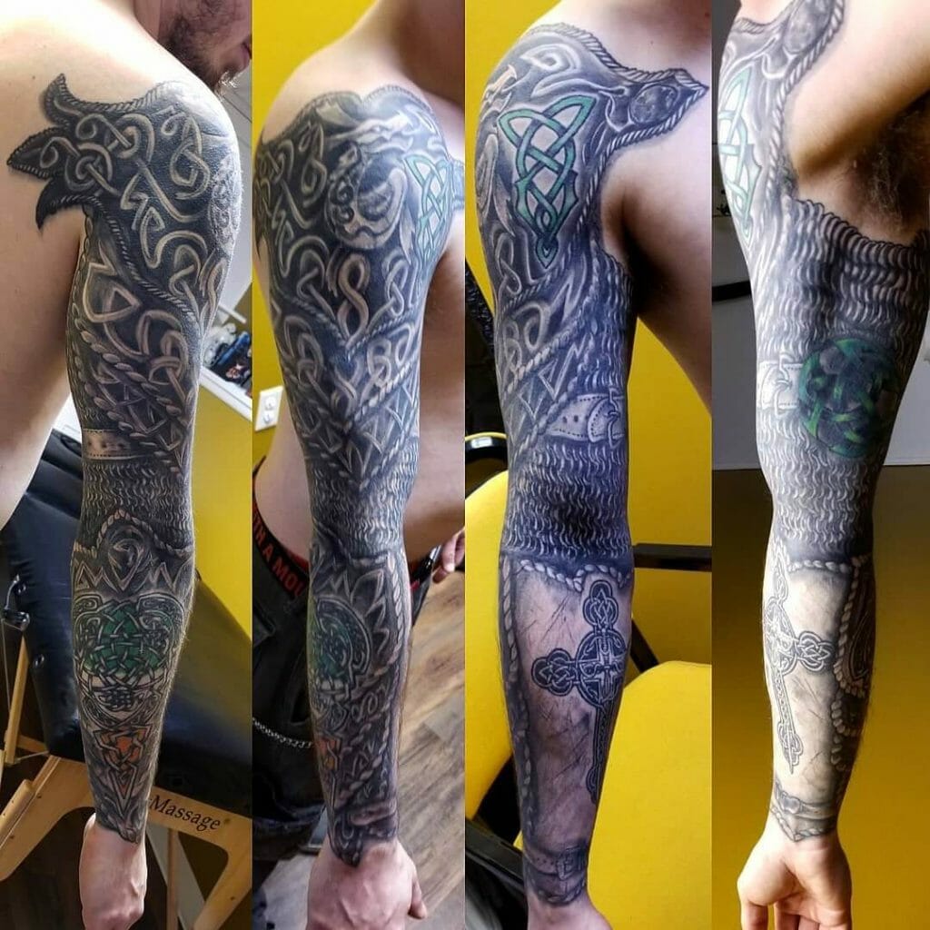 armor sleeve tattoos for men 0034