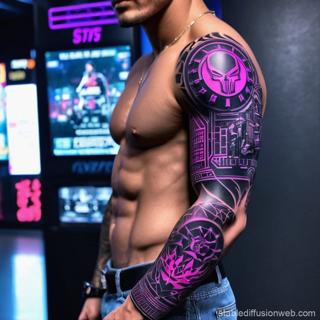 armor sleeve tattoos for men 0040