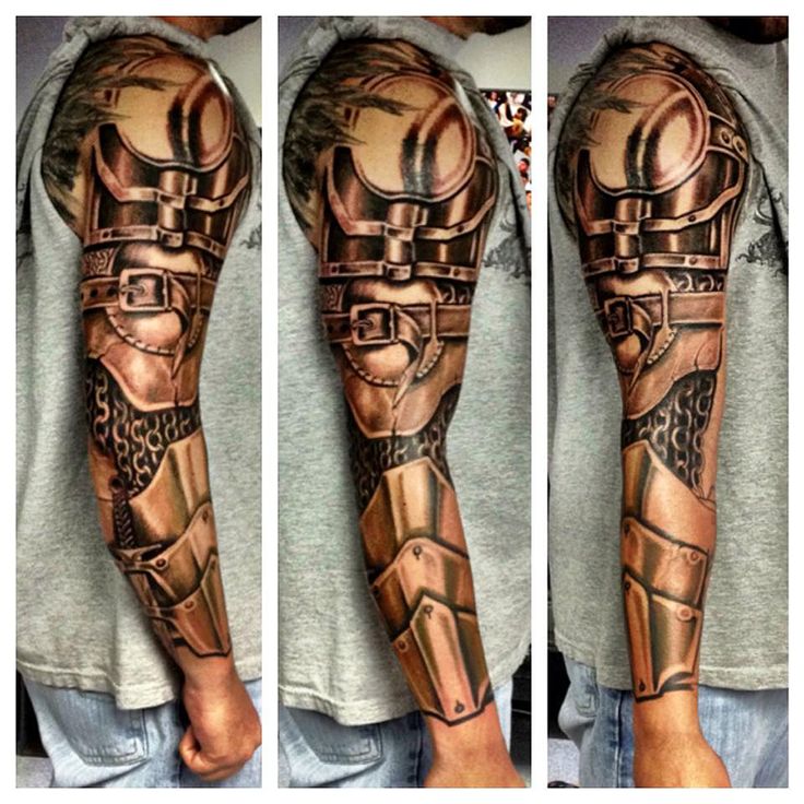 armor sleeve tattoos for men 0047